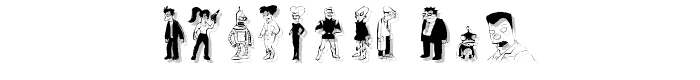 futurama dingbats font